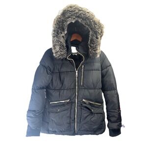 How Dare U Outerwear Puffer Coat Womens 3 XL Black Padded Jacket